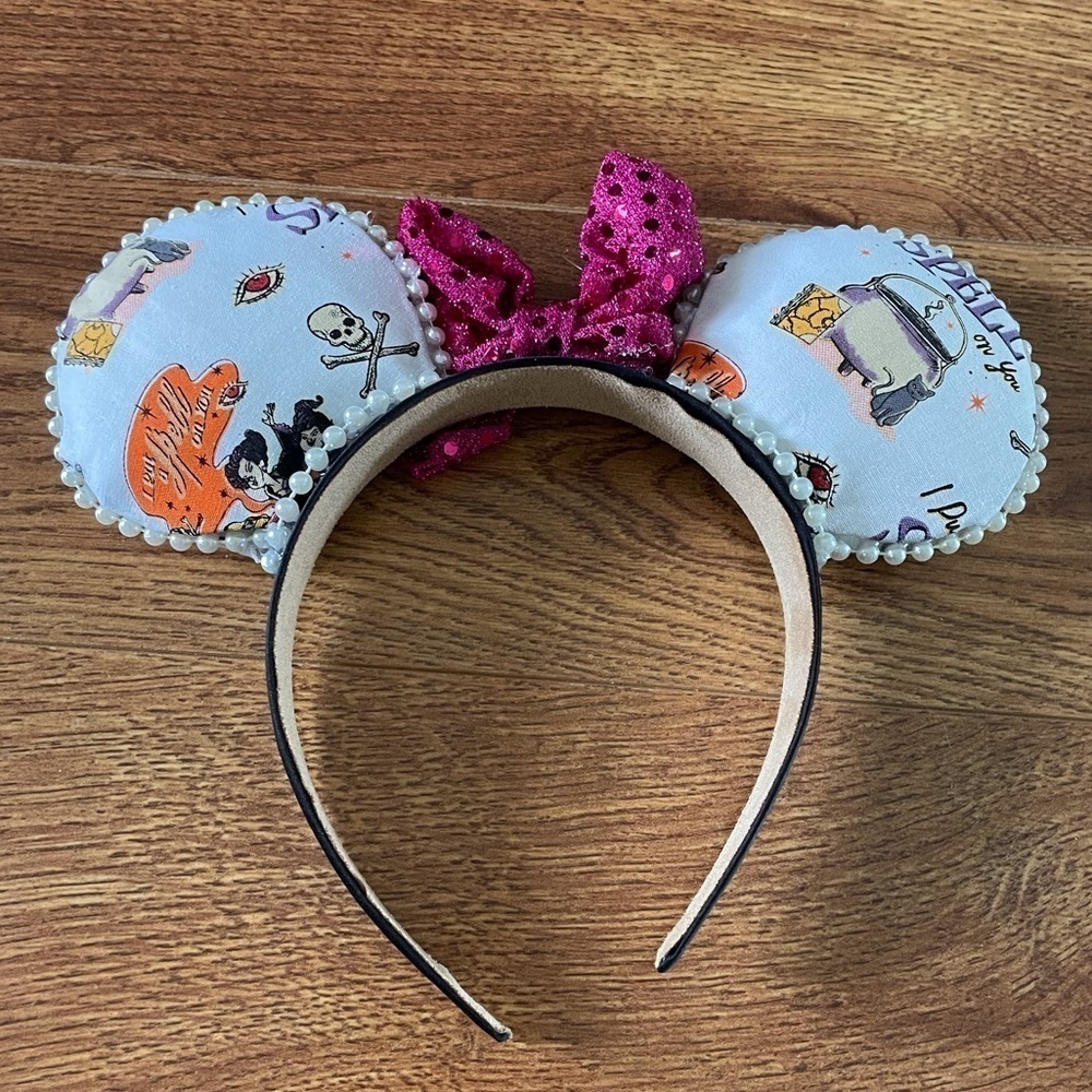 Handmade Hocus Pocus fabric mouse ears